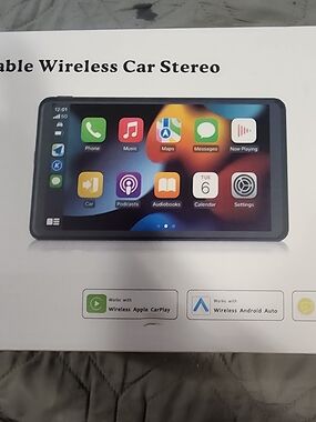 ICON Wireless Car Stereo Touchscreen Head Unit - Black